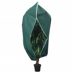 vidaXL Plant Fleece Cover Green Non-woven fabric (100% polypropylene)