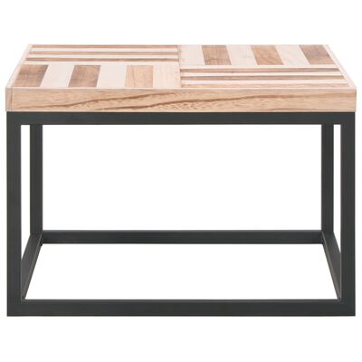 vidaXL Coffee Table 19.7"x19.7"x13.2" Solid Wood