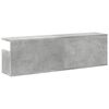 vidaXL Wall Cabinet Concrete Grey Engineered Wood 39.4 x 7.9 x 11.8 in