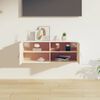 vidaXL Wall Cabinet White Solid pinewood 31.5 in x 11.8 in x 11.8 in
