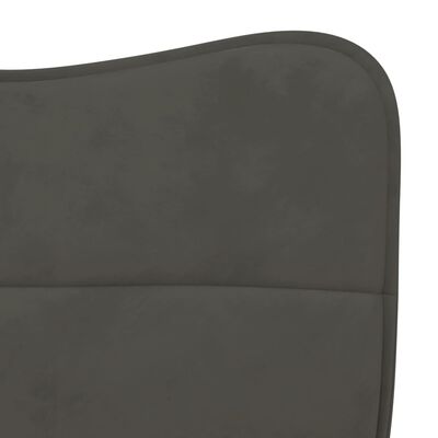 vidaXL Dining Chairs 2 pcs Dark Gray Velvet