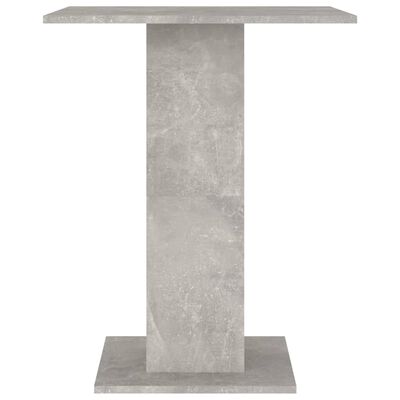 vidaXL Bistro Table Concrete Gray 23.6"x23.6"x29.5" Chipboard