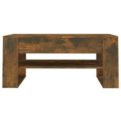 vidaXL Coffee Table Smoked Oak 40.2"x21.7"x17.7" Engineered Wood