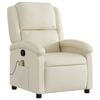 vidaXL Massage Recliner Chair Cream