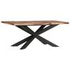 vidaXL Dining Table Natural Acacia Wood Solid Acacia Wood