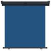 vidaXL Balcony Side Awning Blue Steel 65 x 98.4 in