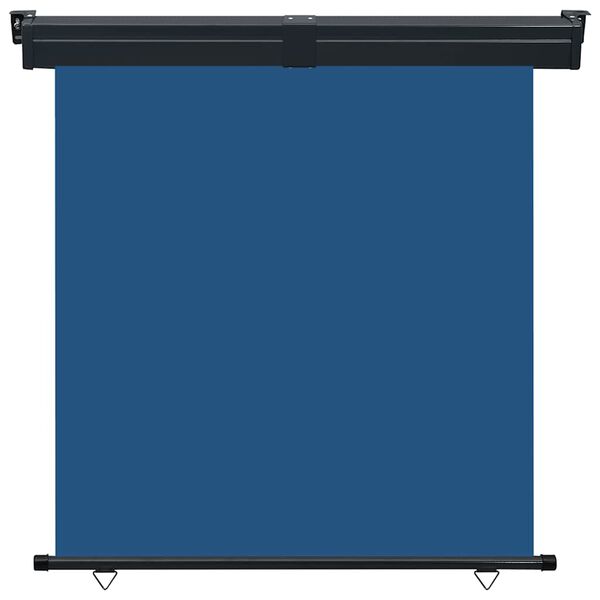 vidaXL Balcony Side Awning Blue Steel 65 x 98.4 in