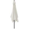 vidaXL Garden Parasol Sandy White 100% Polyester, Steel 78.7 x 118.1 in