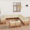 vidaXL Garden Lounge Set Honey Brown Solid Pine Wood Large Modular