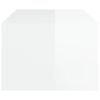 vidaXL Coffee Table High gloss white Engineered wood Medium Coffee Table