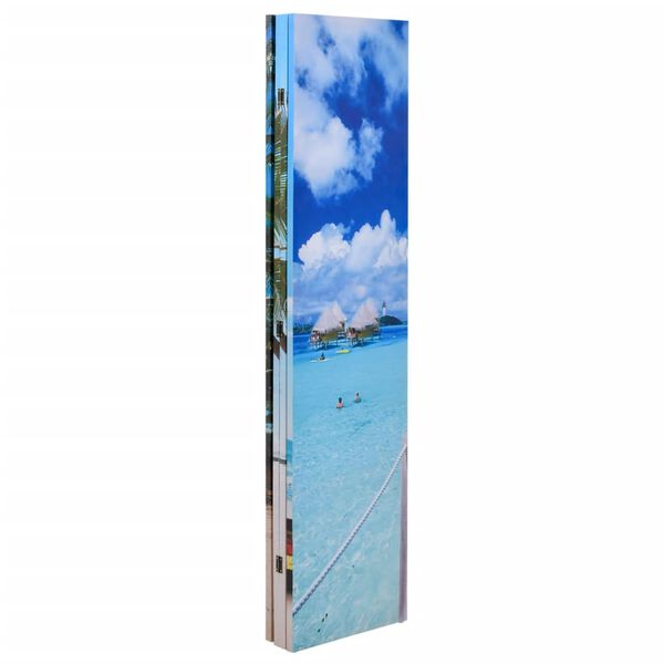 vidaXL Folding Room Divider 63"x66.9" Beach