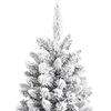 vidaXL Christmas Tree White and green PVC and PE, Steel Medium