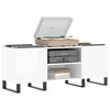 vidaXL Record Cabinet High gloss white Engineered wood Medium