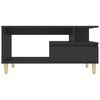 vidaXL Coffee Table Black Engineered wood Medium Coffee Table