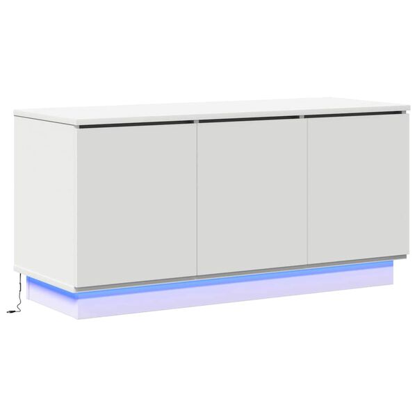 vidaXL TV Cabinet White 39.37 x 14.96 x 19.29 in Engineered Wood