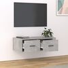 vidaXL TV Cabinet Concrete Grey Engineered Wood Medium TV Cabinet