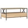 vidaXL Coffee Table Sonoma Oak Engineered Wood 39.4 in x 20.1 in x 17.7 in