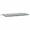 vidaXL Garden Bench Cushion Melange light grey 100% polyester