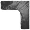 vidaXL Garden Furniture Cover Set of 2 Black Polyethylene, Aluminum