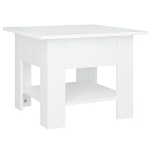 vidaXL Coffee Table White Engineered wood Small Coffee Table Square
