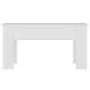 vidaXL Coffee Table White Engineered wood Medium Adjustable