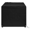 vidaXL Garden Furniture Cover Black Polyethylene, aluminum