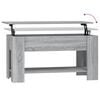 vidaXL Coffee Table Gray Sonoma Engineered wood Medium Convertible