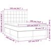 vidaXL Box Spring Bed with Mattress Light Gray 53.9"x74.8" Full Velvet