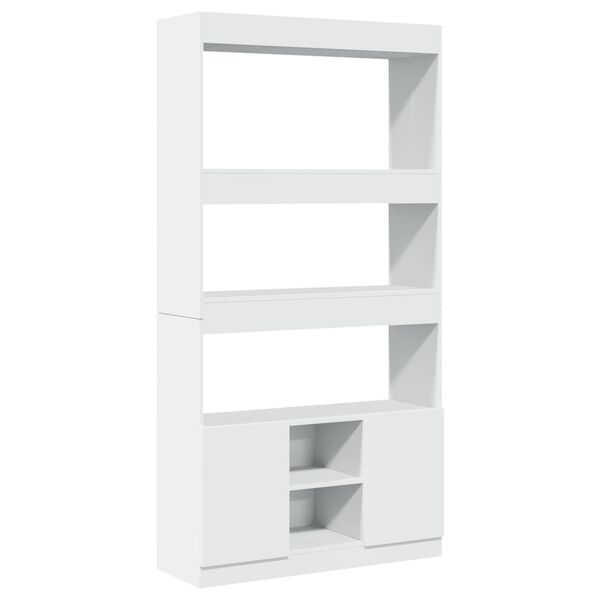 vidaXL Highboard White Engineered wood Tall Highboard Rectangular