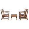 vidaXL Garden Sofa Set Brown Solid Acacia Wood Medium Durable