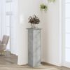 vidaXL Plant Stand Concrete Grey Engineered Wood Tall Decorative Inlays