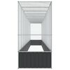 vidaXL Aviary with Extension Silver 410.4"x42.1"x83.5" Steel