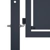 vidaXL Garden Gate Steel 137.8x59.1" Anthracite