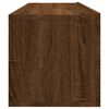 vidaXL TV Wall Cabinet Brown Oak Engineered Wood Standard Wall Mounting