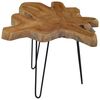 vidaXL Coffee Table Brown Teak Wood Medium Decorative Inlays