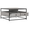 vidaXL Coffee Table Grey Sonoma Engineered wood, Metal Coffee Table
