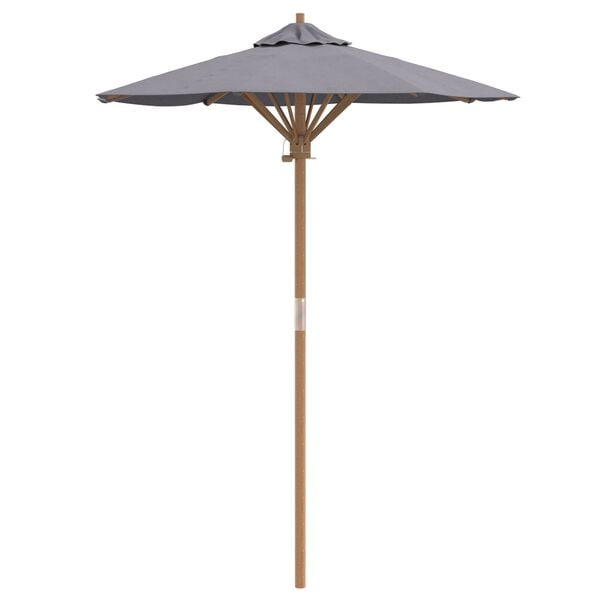 vidaXL Garden Parasol Dark gray 150 x 150 x 210 cm bamboo