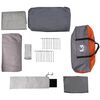 vidaXL Tents with Roof Gray and orange 620 x 322 x 240 cm Polyester