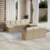 vidaXL Garden Sofa Set Beige