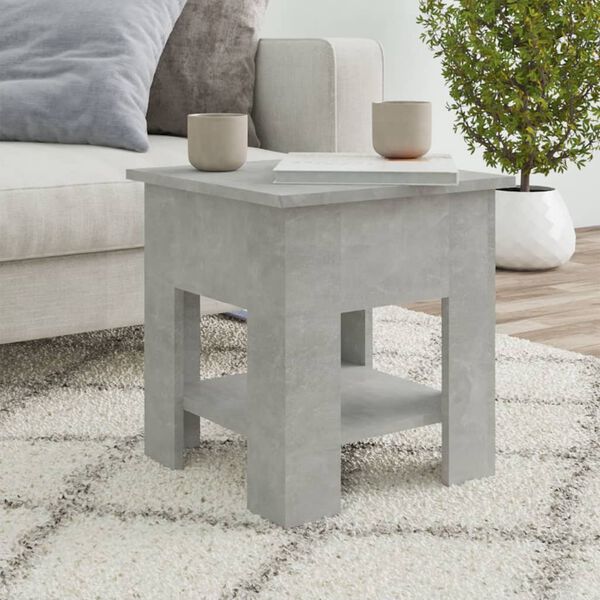 vidaXL Coffee Table Concrete Grey Engineered Wood Medium Coffee Table