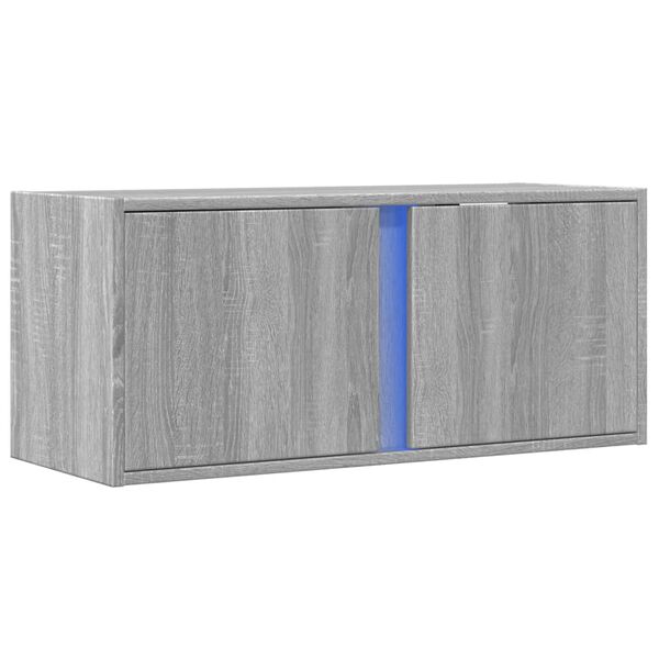 vidaXL TV Wall Cabinet Grey Sonoma Engineered wood 31.5 x 12.2 x 13.8 in