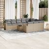 vidaXL Garden Sofa Set Beige