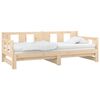 vidaXL Pull-out Day Bed without Mattress Solid Wood Pine 0.8x(90x190)"