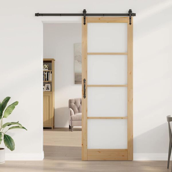 vidaXL Interior Door ORKDAL Brown 32.68 x 91.34 in