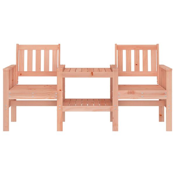vidaXL Garden Bench Natural Wood Solid Douglas Wood Standard