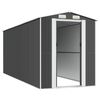 vidaXL Garden Shed Anthracite Galvanized steel 573.5 ft²