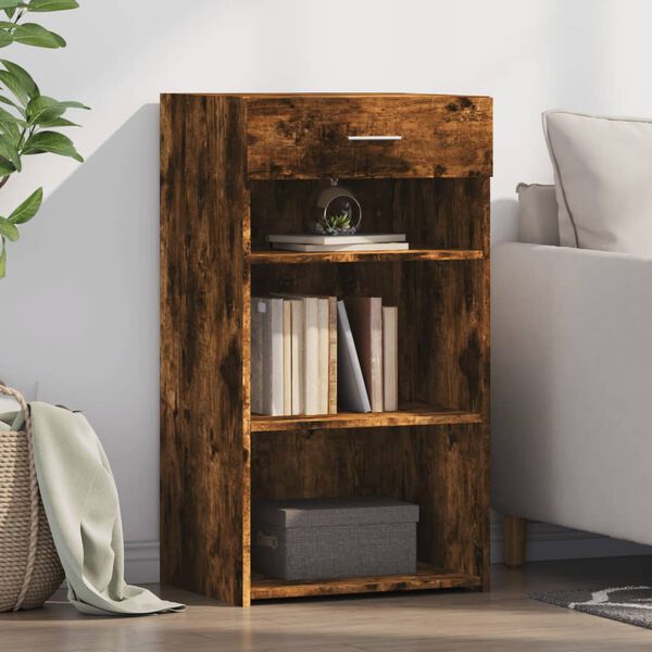 vidaXL Sideboard Smoked Oak Engineered Wood Medium Sideboard