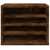 vidaXL Desk Organiser Smoked Oak 14.2x10.2x11.6" Engineered wood