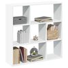 vidaXL Room Divider Bookcase White Engineered Wood Medium Modern