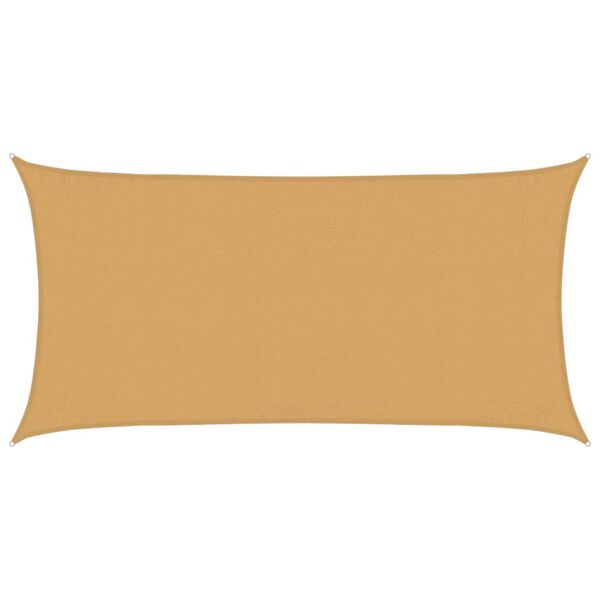 vidaXL Sunshade Sail 1.75 oz/ft&sup2; Rectangular Sand 9.8x19.7' HDPE